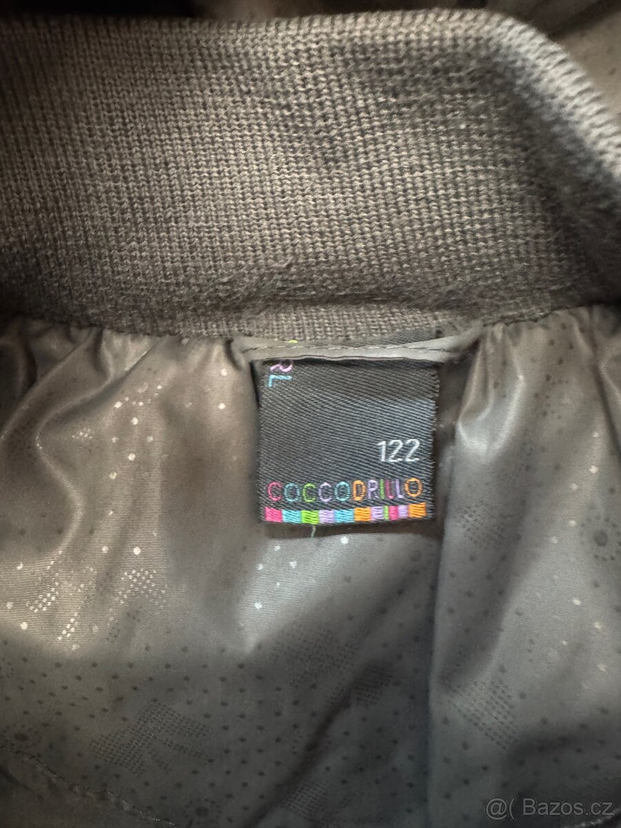 Coccodrillo dívčí zimní bunda s mašličkami v. 116/122 - 7