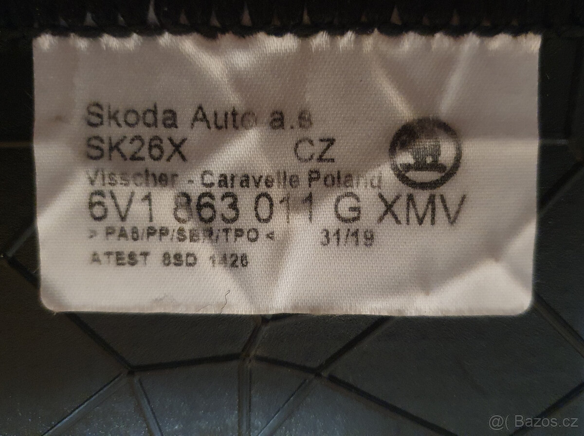 Textil. koberce - orig Škoda Fabia III - nepoužité - 7