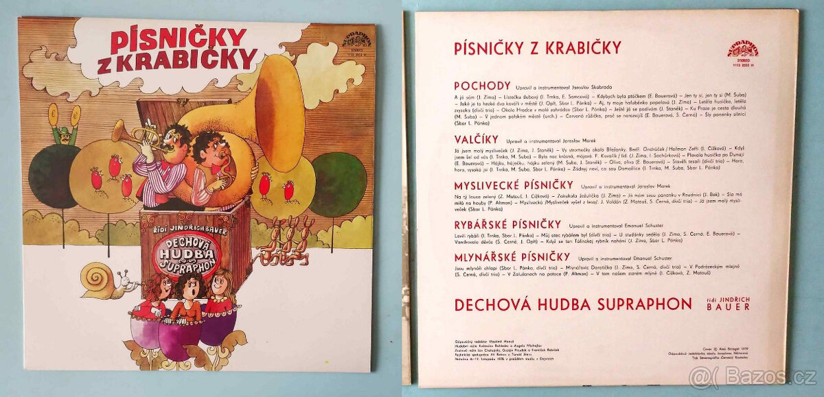 LP desky česká dechovka 14ks + USA dechovka 6ks - 7