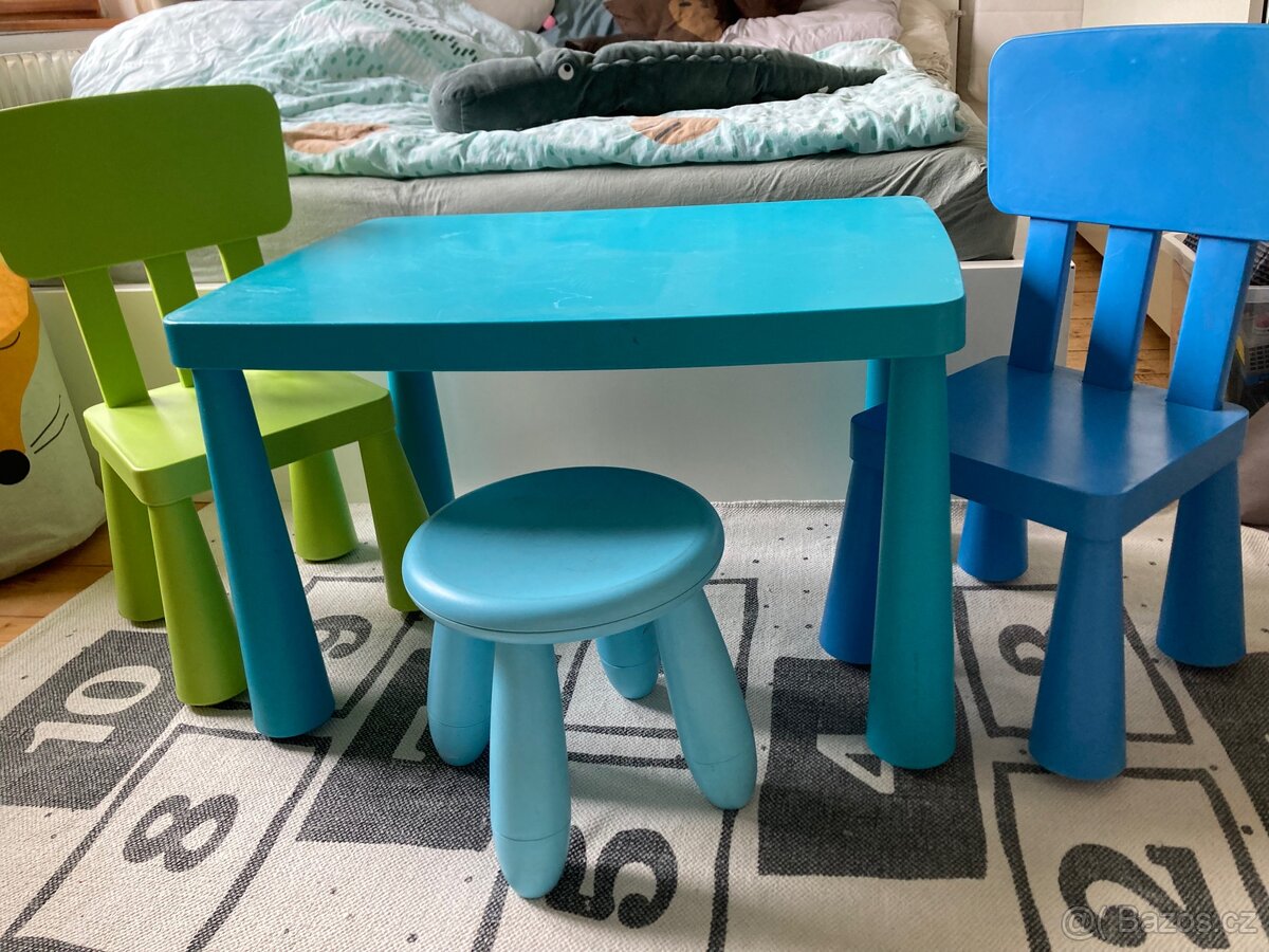 Ikea Mammut stoleček + židle + stolička - 7