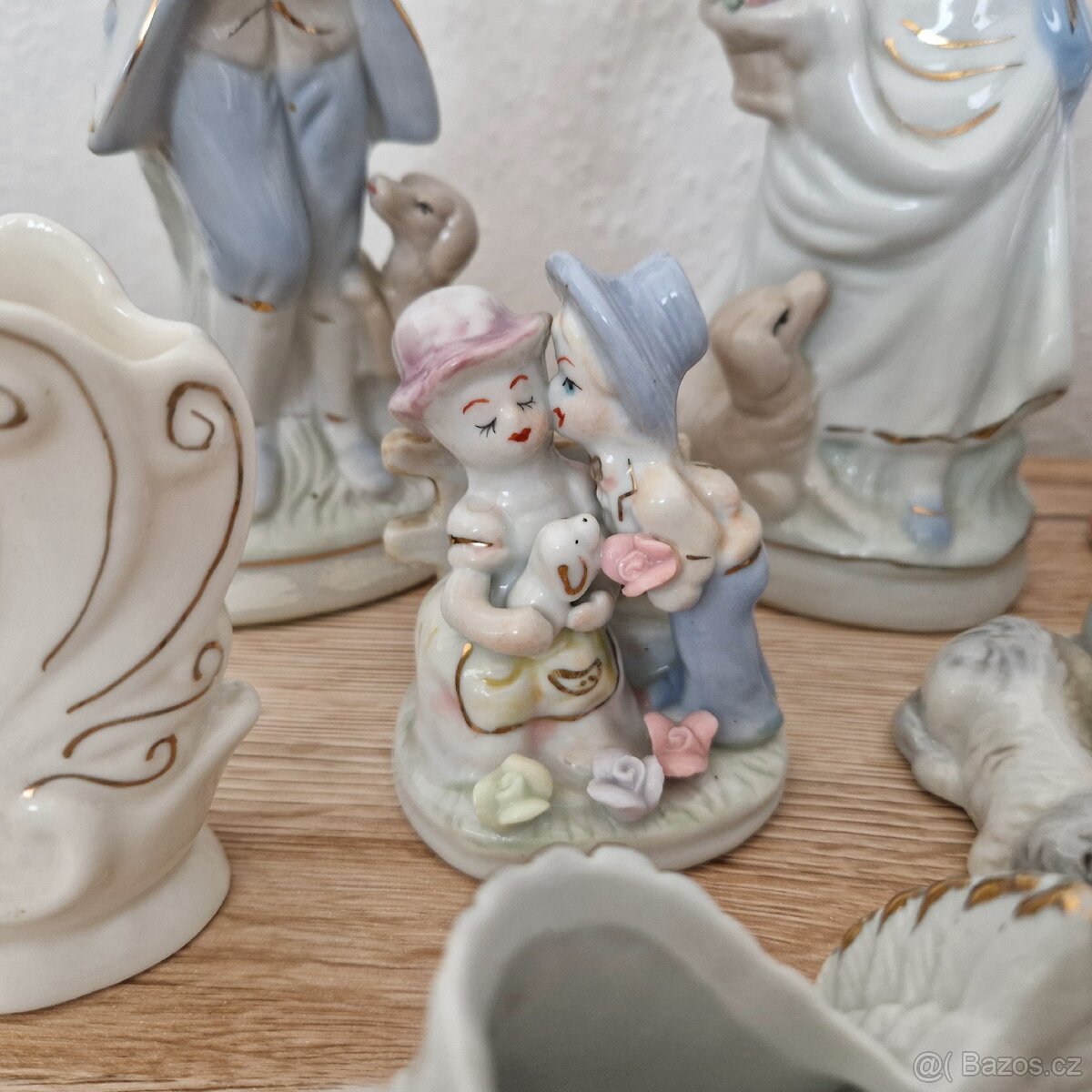 Porcelánové sošky a vázičky mix - 7