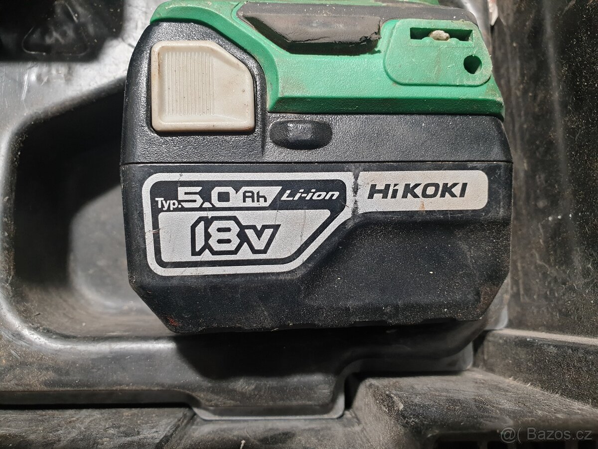 HiKOKI DV18DDWPZ bezuhlíková příklepová aku vrtačka 18V 2x 5 - 7