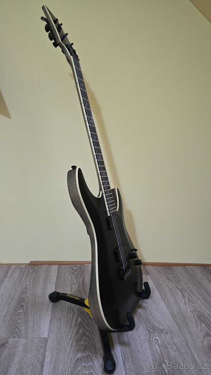 Schecter C-1 SLS Evil Twin, Satin Black - 7