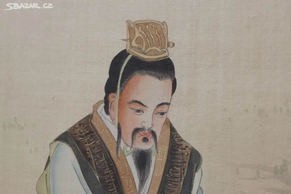 Krásný veliký starožitný malovaný obraz originál - 7