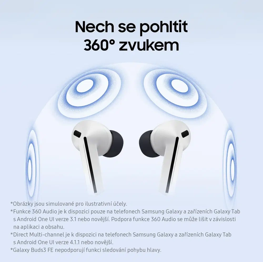 Samsung Galaxy Buds3 FE šedé - 7