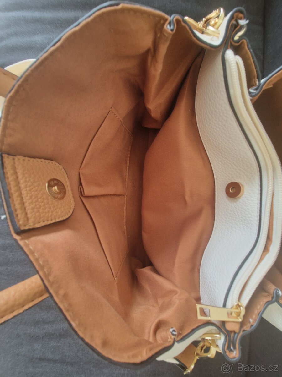 Bílo hnědá kabelka - 7