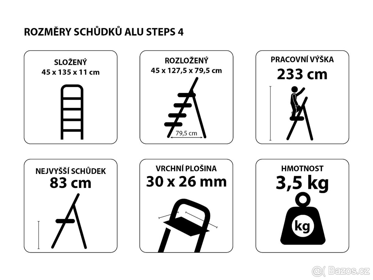 Schůdky AL - Nepoužité za super cenu - 7