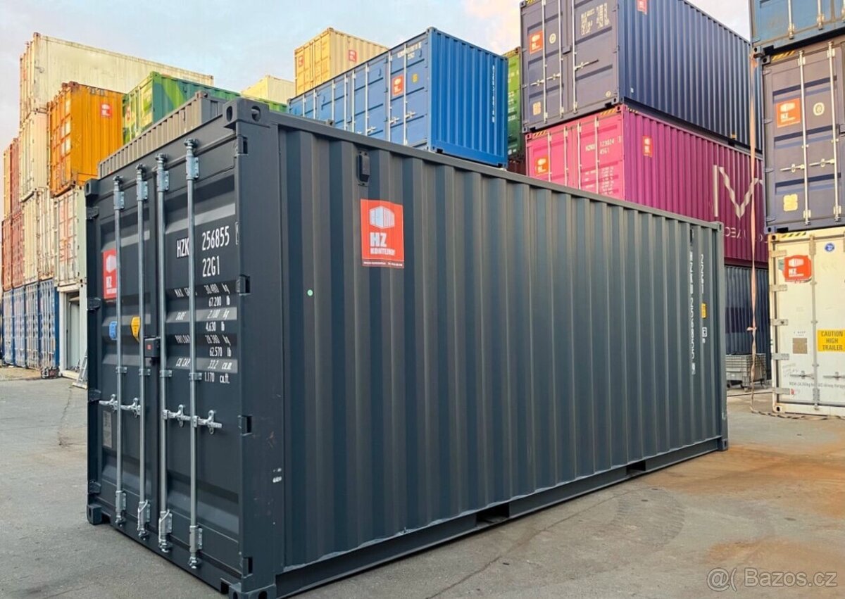 Námořní kontejner 20' RAL 7016 - DODÁNÍ ZDARMA - 7