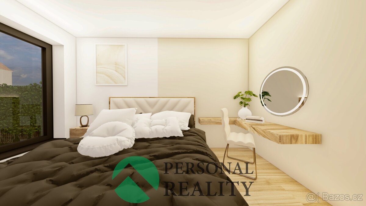 Prodej byty 3+kk, 92 m², zahrádka 215,8 m2, terasa 12,4 m2 - - 7