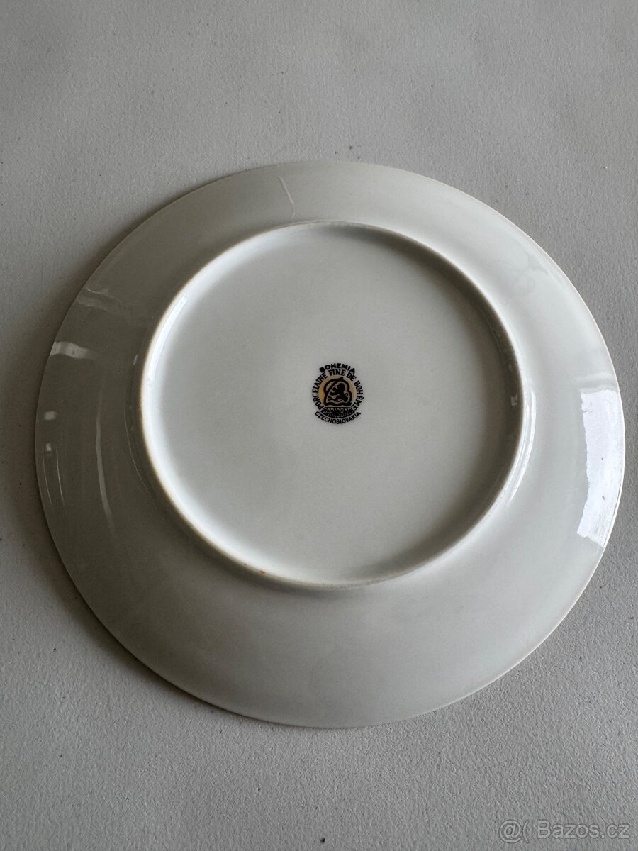 Talíře Carslbad Czechoslovakia Bohemia 31x kusů sada - 7