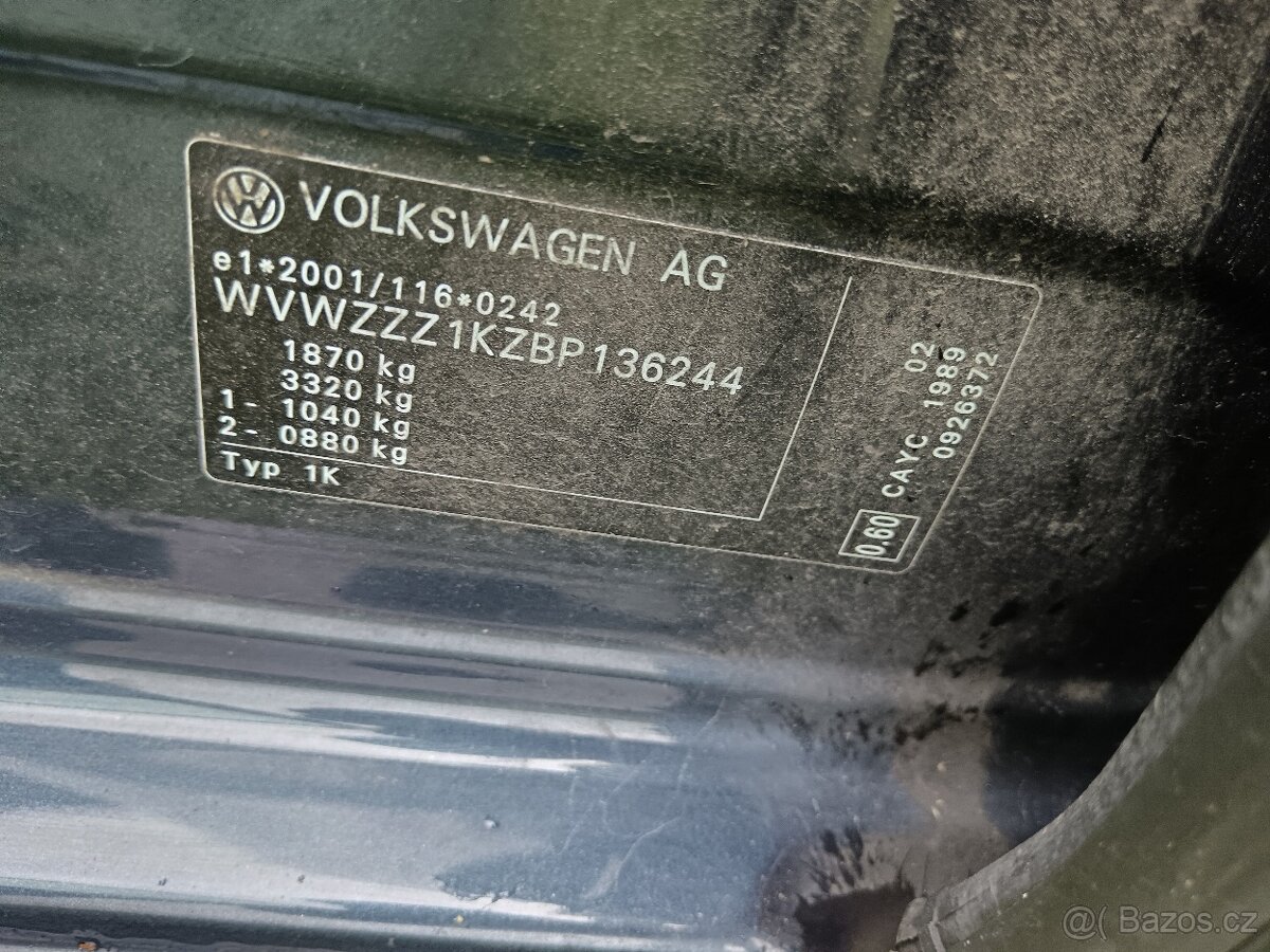 Golf VI 1.6 TDI 77kw perfektní stav style top - 7