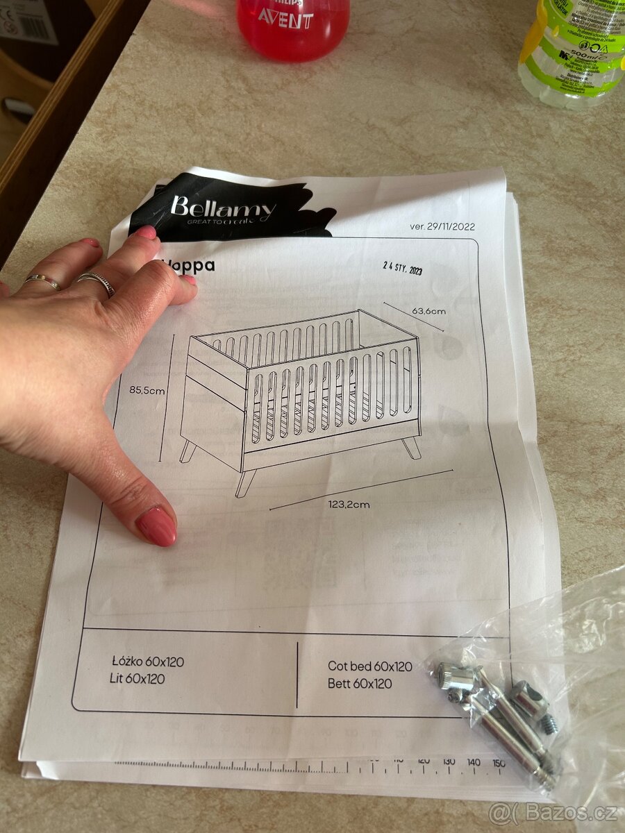 Dětská postýlka s nebesy - 7