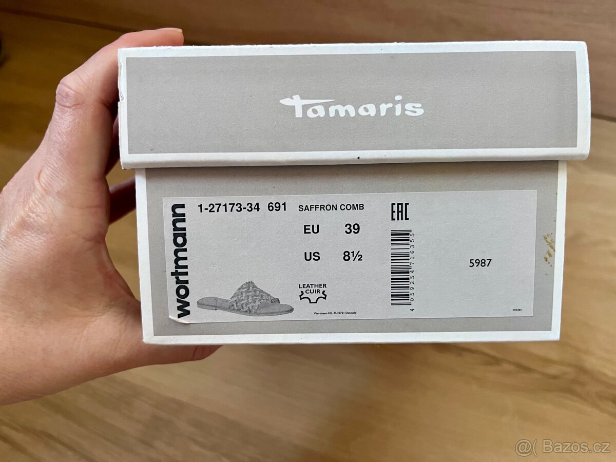 Kožené Pantofle Tamaris - 7