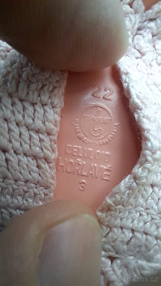 2x panenka celuloid starožitná, Technoplast - 7