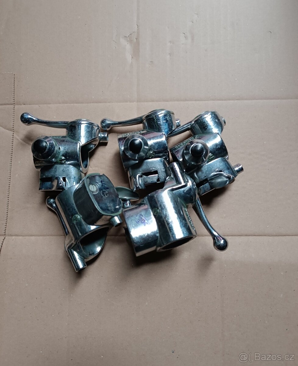 Zrcátko klakson přepínač žárovka 6V 12V spínací skříňka - 7