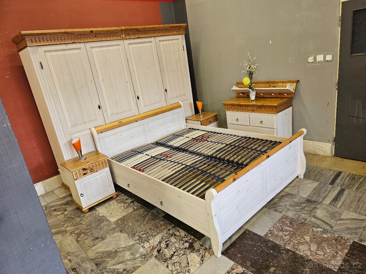 Ložnice postel s úložným prostorem Celodřevená - 7