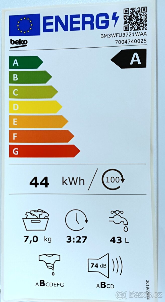 Nová pračka Beko 7 kg 1200 ot. ZÁRUKA - 7