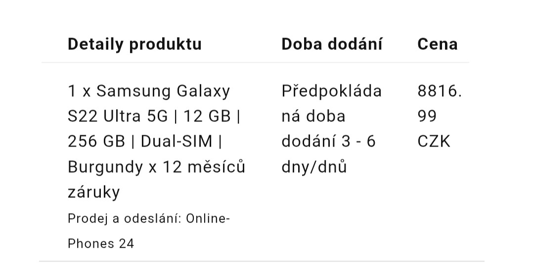 Prodám Samsung galaxy S22 Ultra - 7