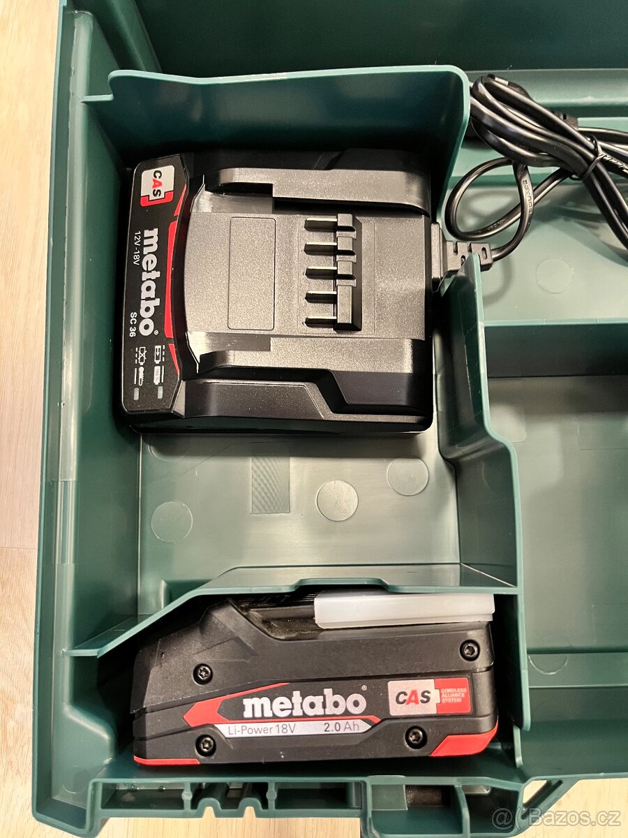 AKU vrtací šroubivák a nářadí metabo sb 18 set - 7