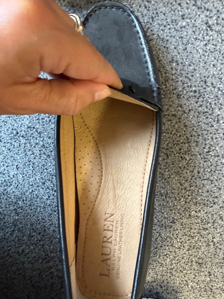 kožené dámské boty značky Ralph Lauren - 7