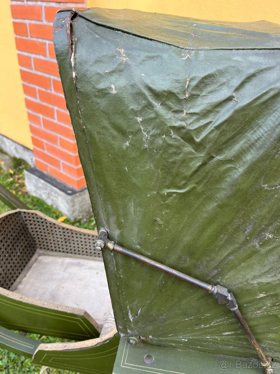 Starožitný kočárek pro dítě č. 1500 REZERVOVÁNO - 7