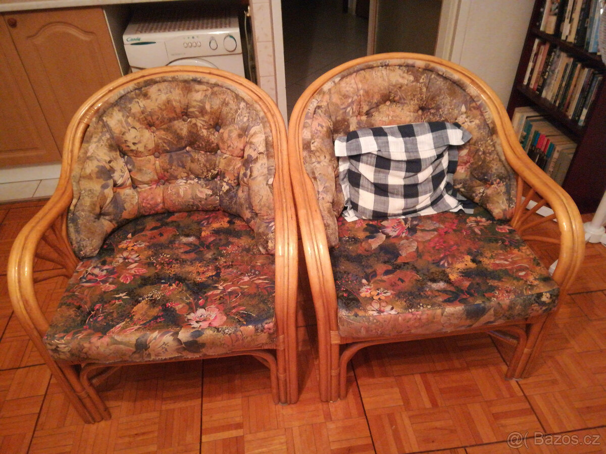 Ratanová sedací souprava 3+1 - 7