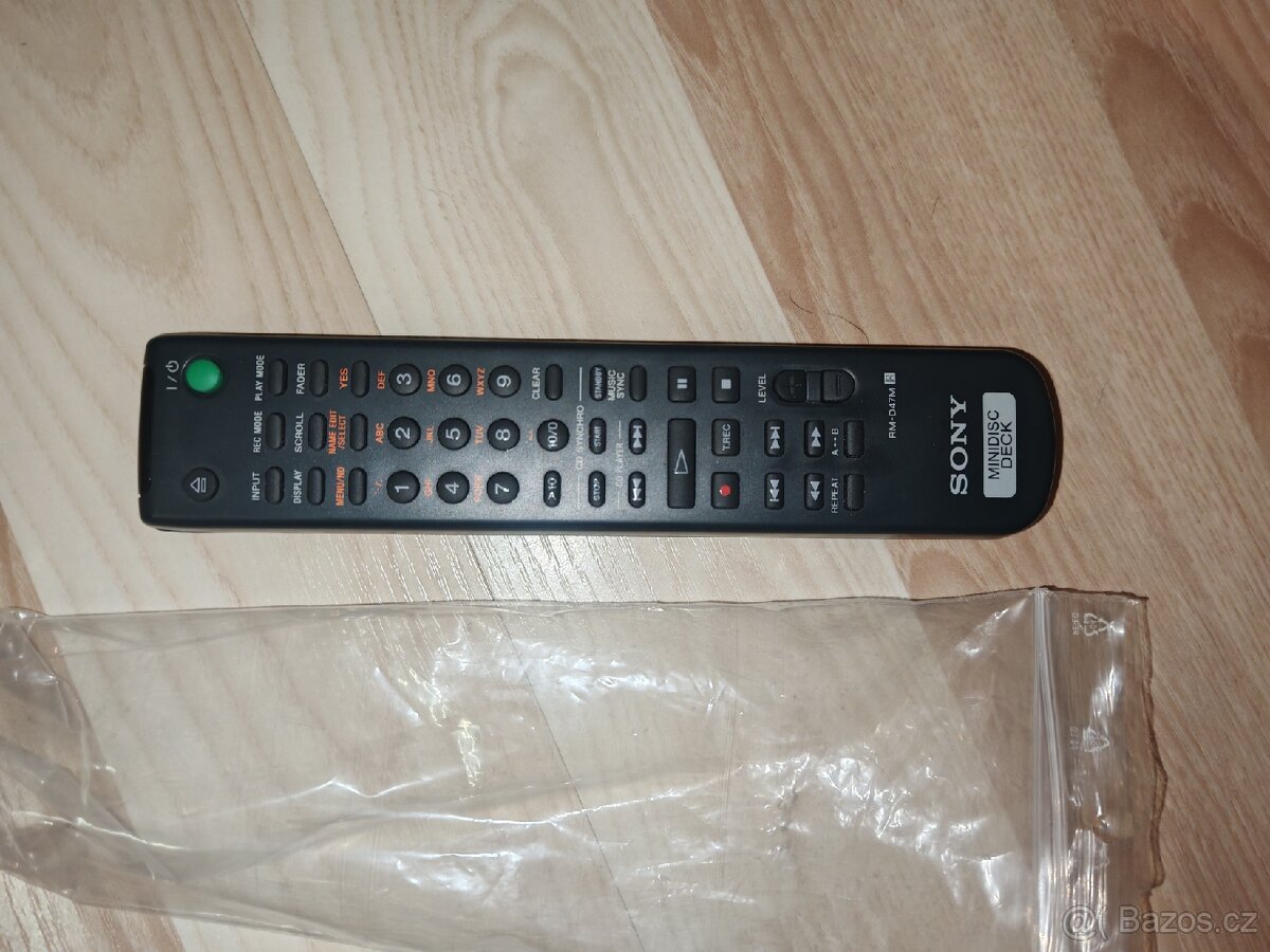 Minidisc SONY MDS-JE480 + nové dálkové+5 nových MD - 7