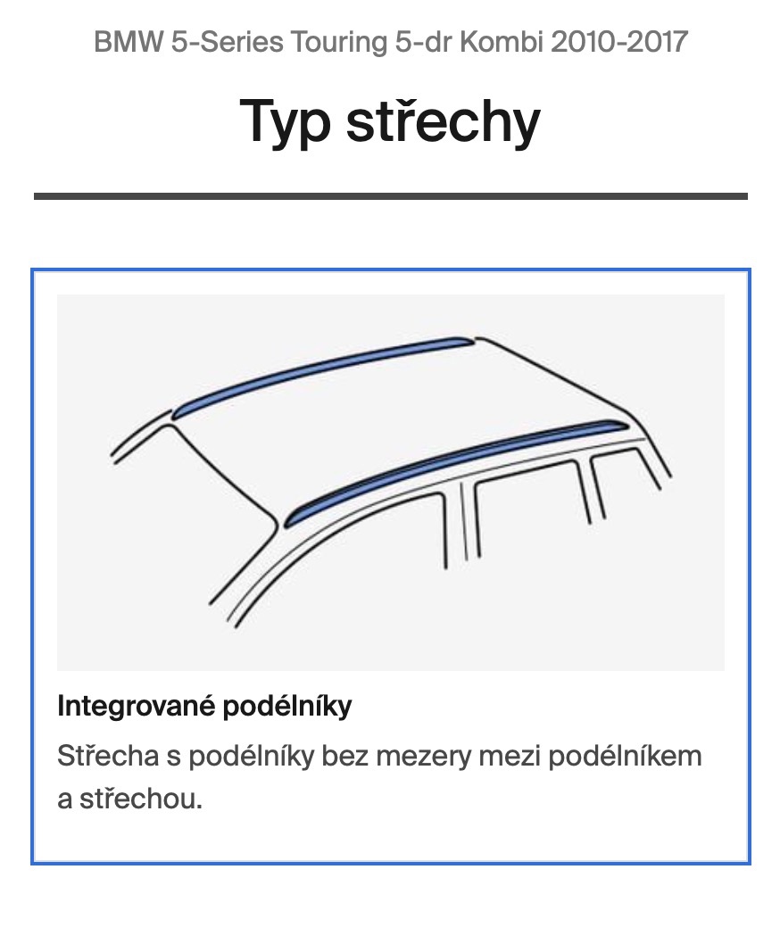 Prodám střešní nosič Thule WingBar Evo pro BMW 530d - 7