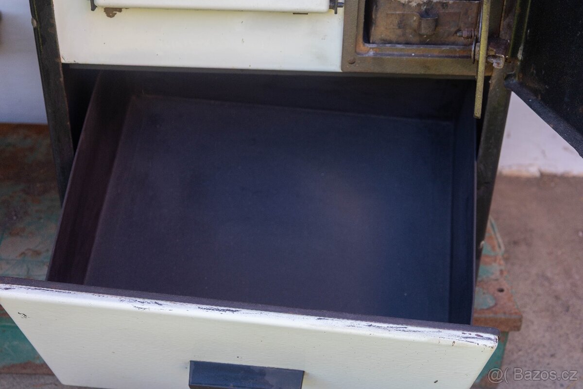 Rekreant RESTAUROVANÝ SPORÁK KOMPLET - bílý, levý kouřovod - 7