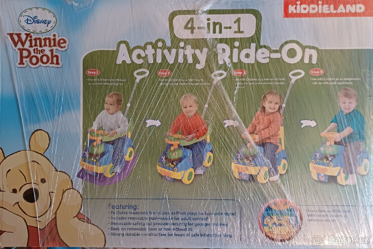 Odrážedlo 4 v 1 Medvídek Pu - 7