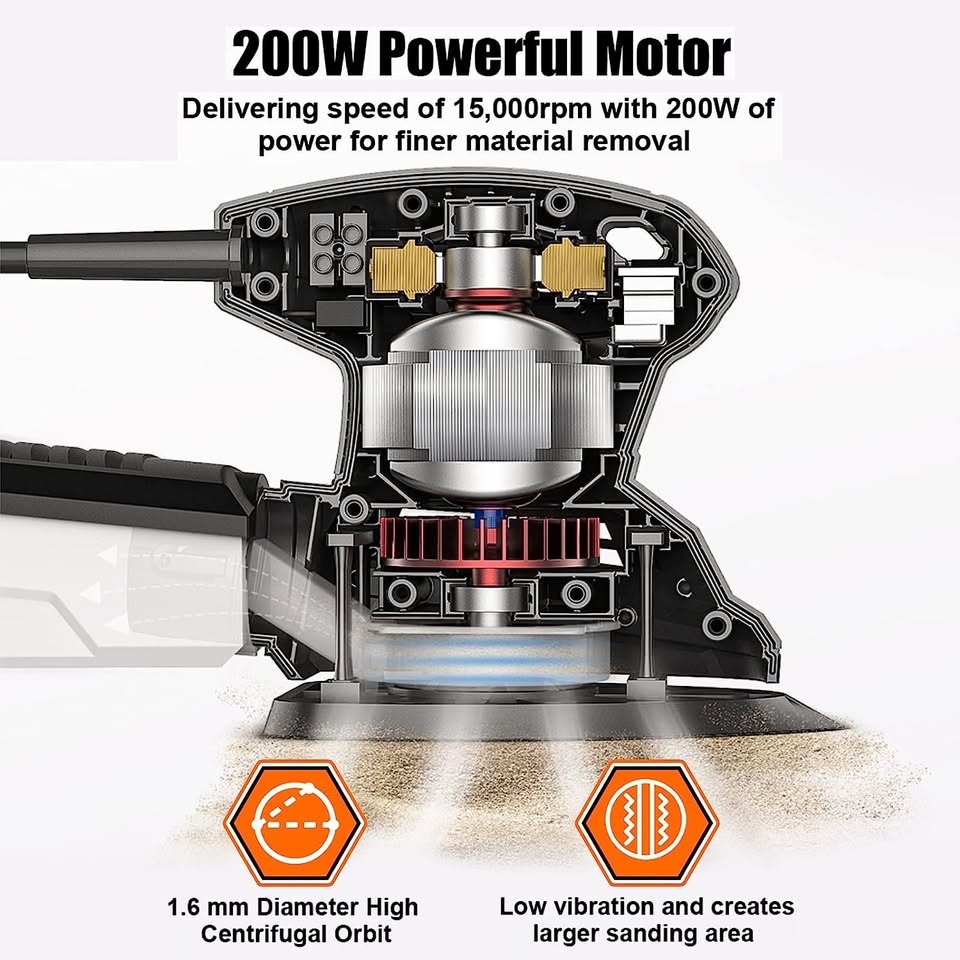 Vibrační delta bruska TOPShak TS-SD3 200W - 7