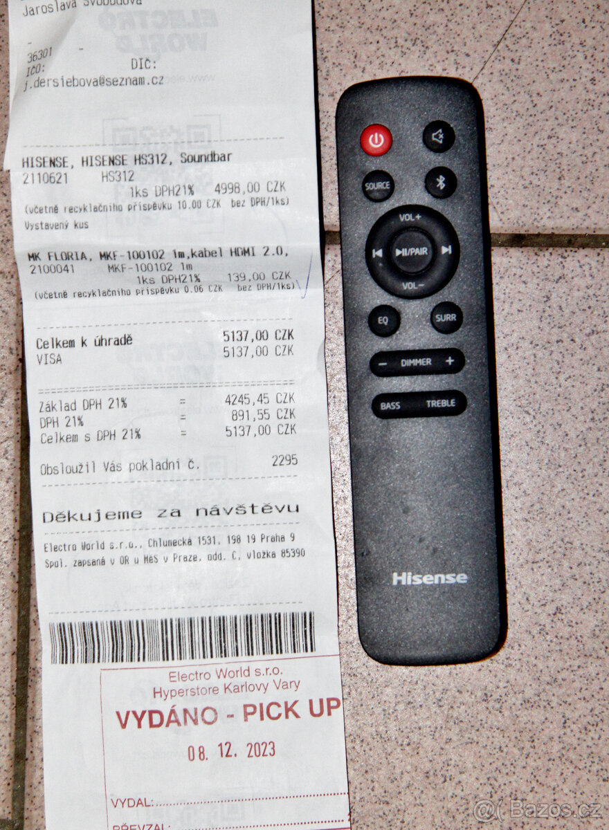 Soundbar Hisense HS312 - 7