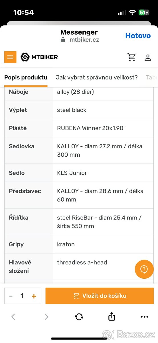 Kellys Lumi 50 vel. 20 - 7