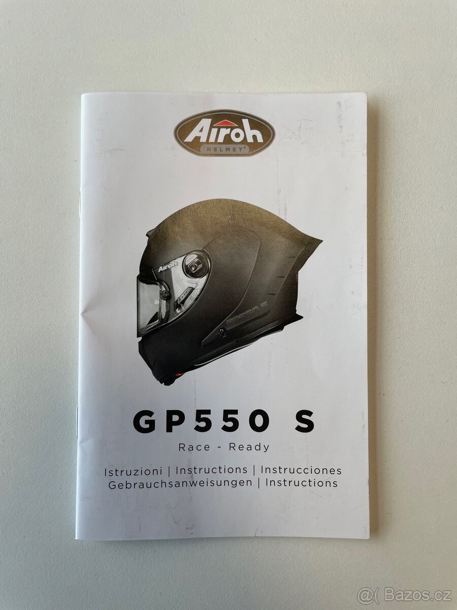 AIROH GP 550S VENON - (bílá/černá/fluo) - 7
