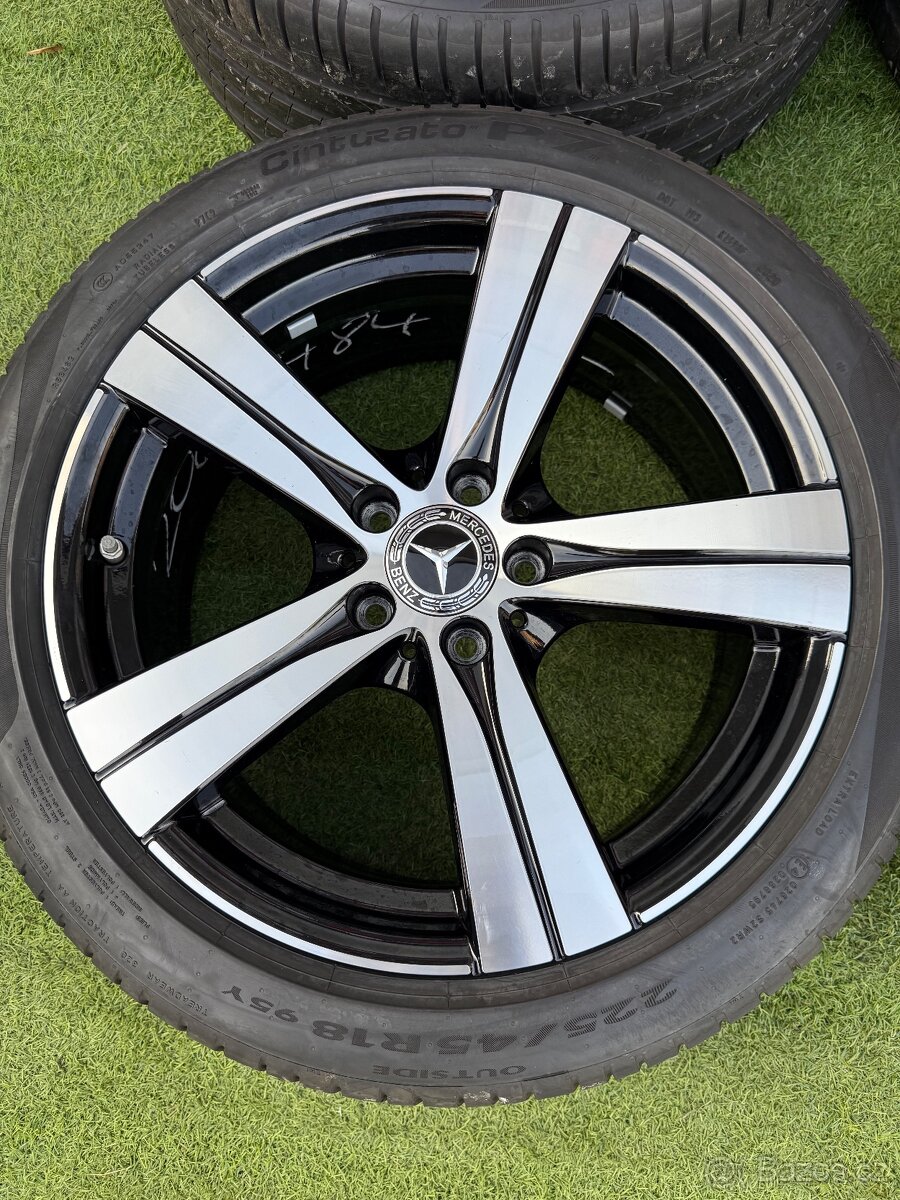 Originál alu kola Mercedes 5x112 R18 C-Class DVOUROZMĚR W206 - 7
