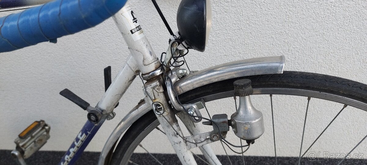 Silniční retro kolo bicykl Favorit s blatníky a dynamem - 7