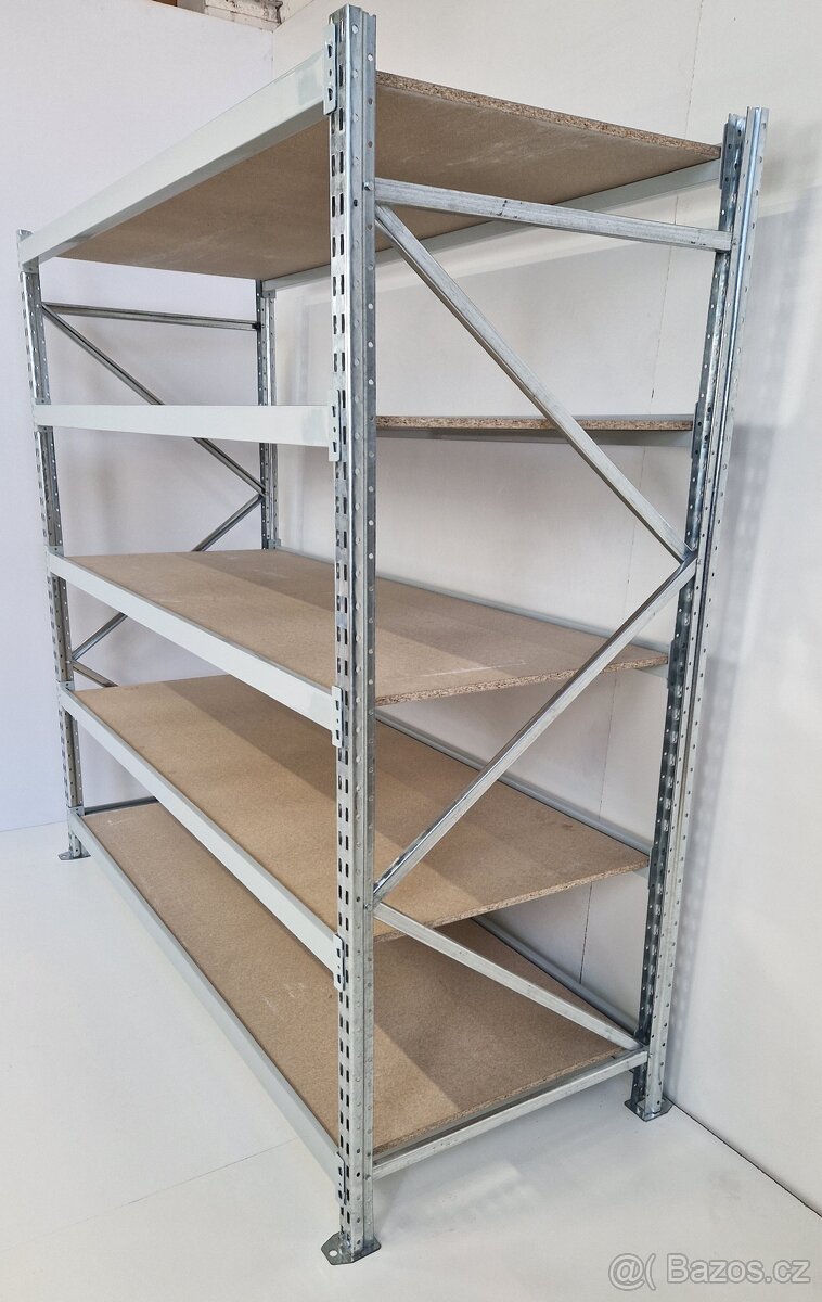 Průmyslový policový regál – pevný a kvalitní. - 7
