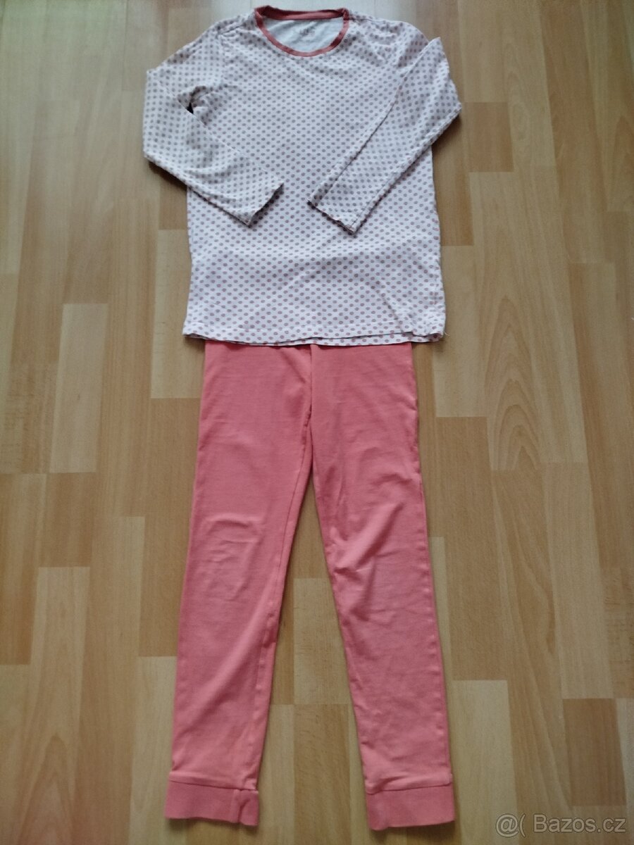 Oblečení Tchibo, H&M, vel.134, mikina, šaty, legíny - 7