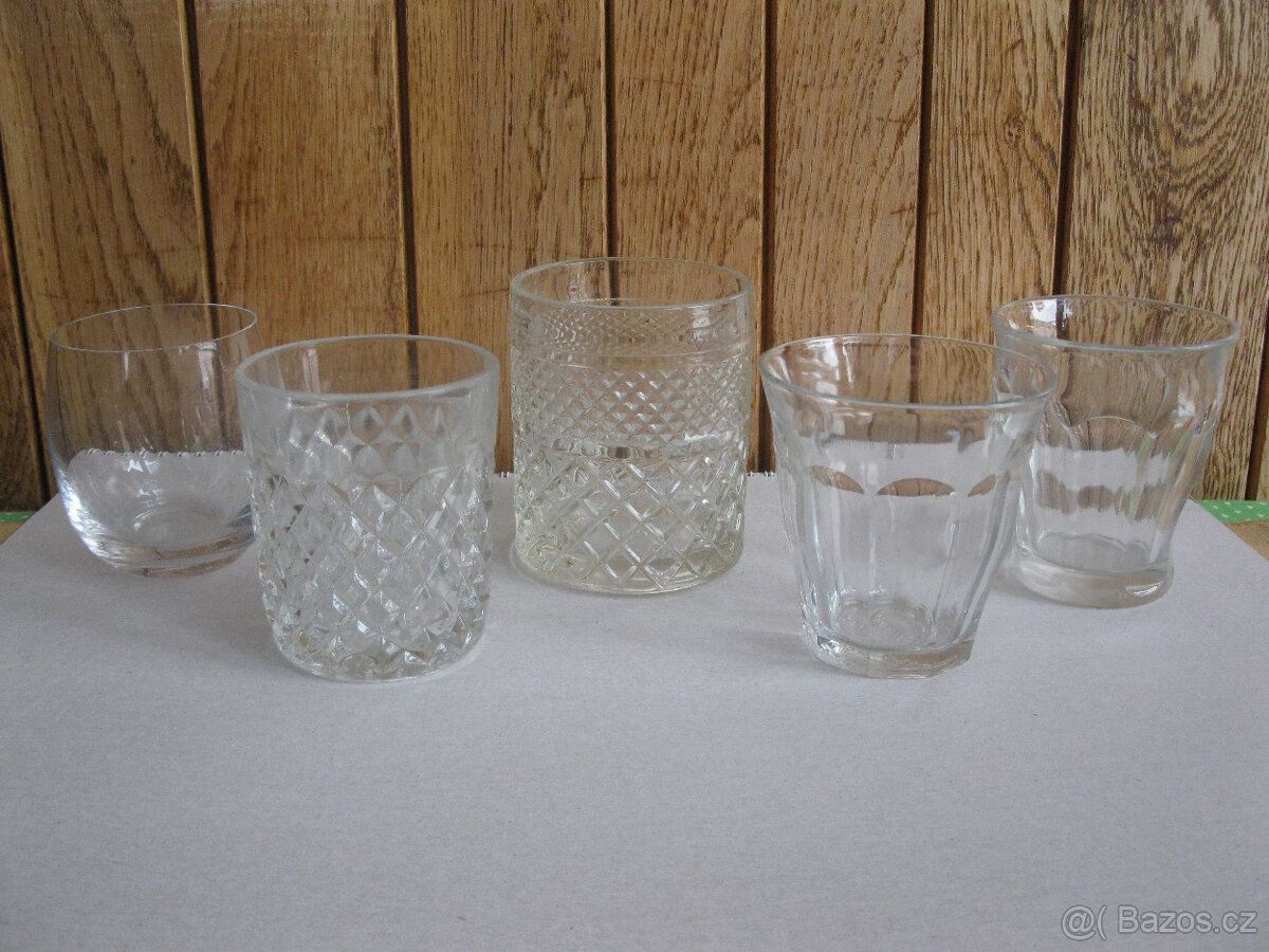 Hrníčky souprava na chalupu,různé hrníčky na dopl.sady,sklo - 7