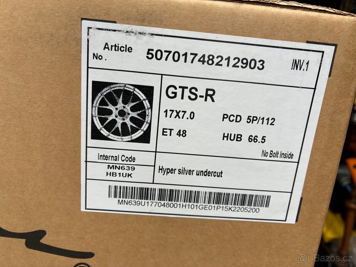 BREYTON original GTS-R Hyper silver 7x17 5x112 - 7