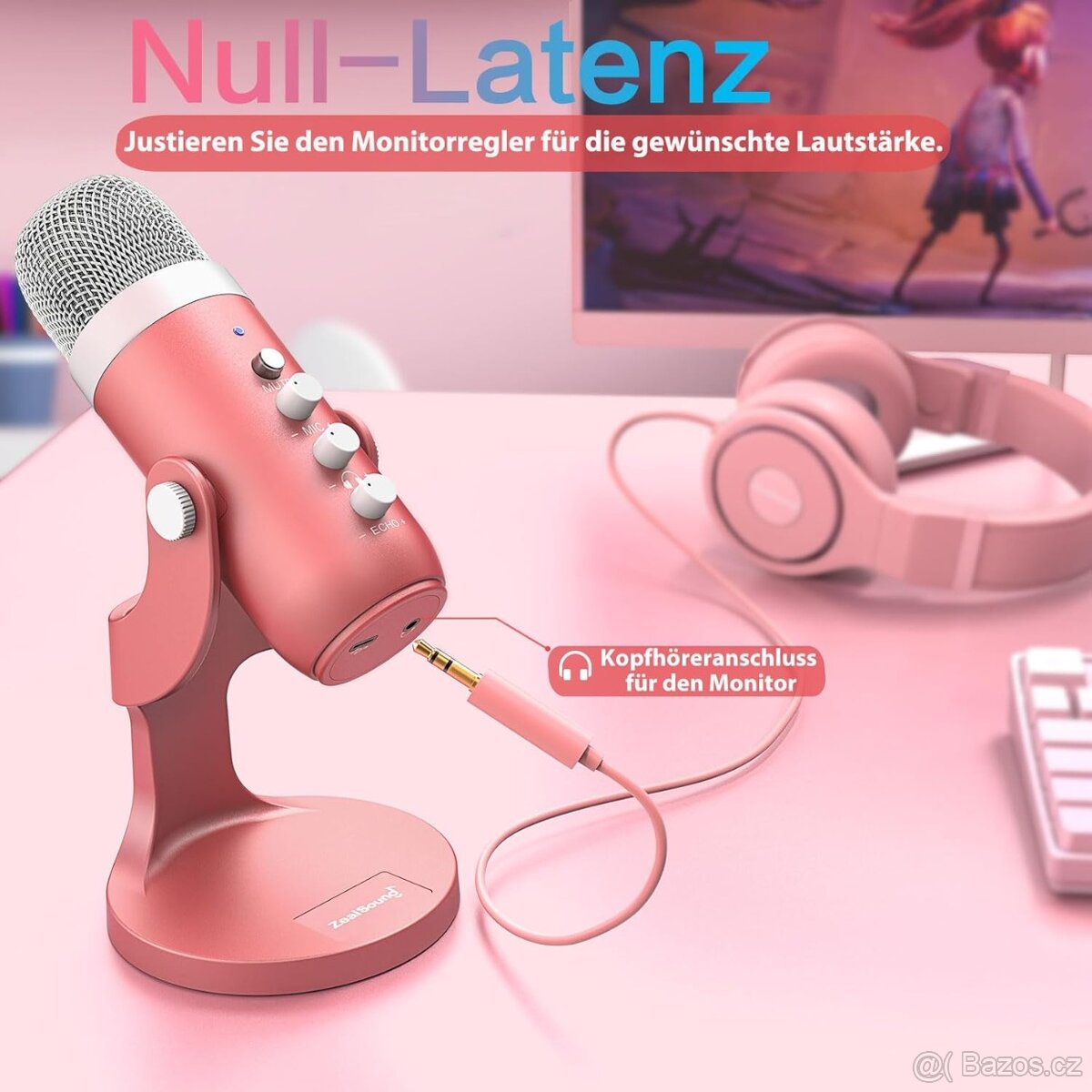 Nový studiový mikrofon pro streamování a hraní - 7