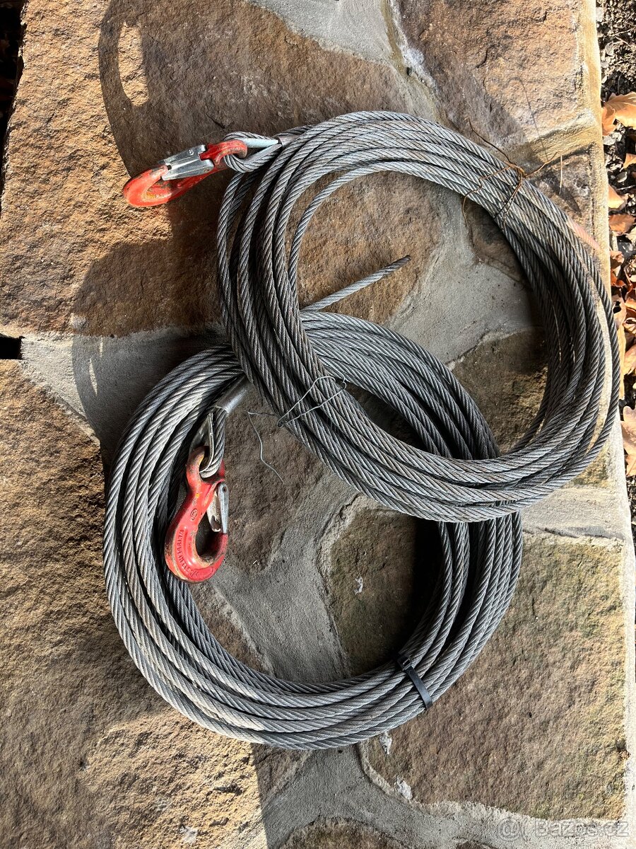 Ocelová lana s hákem - 7