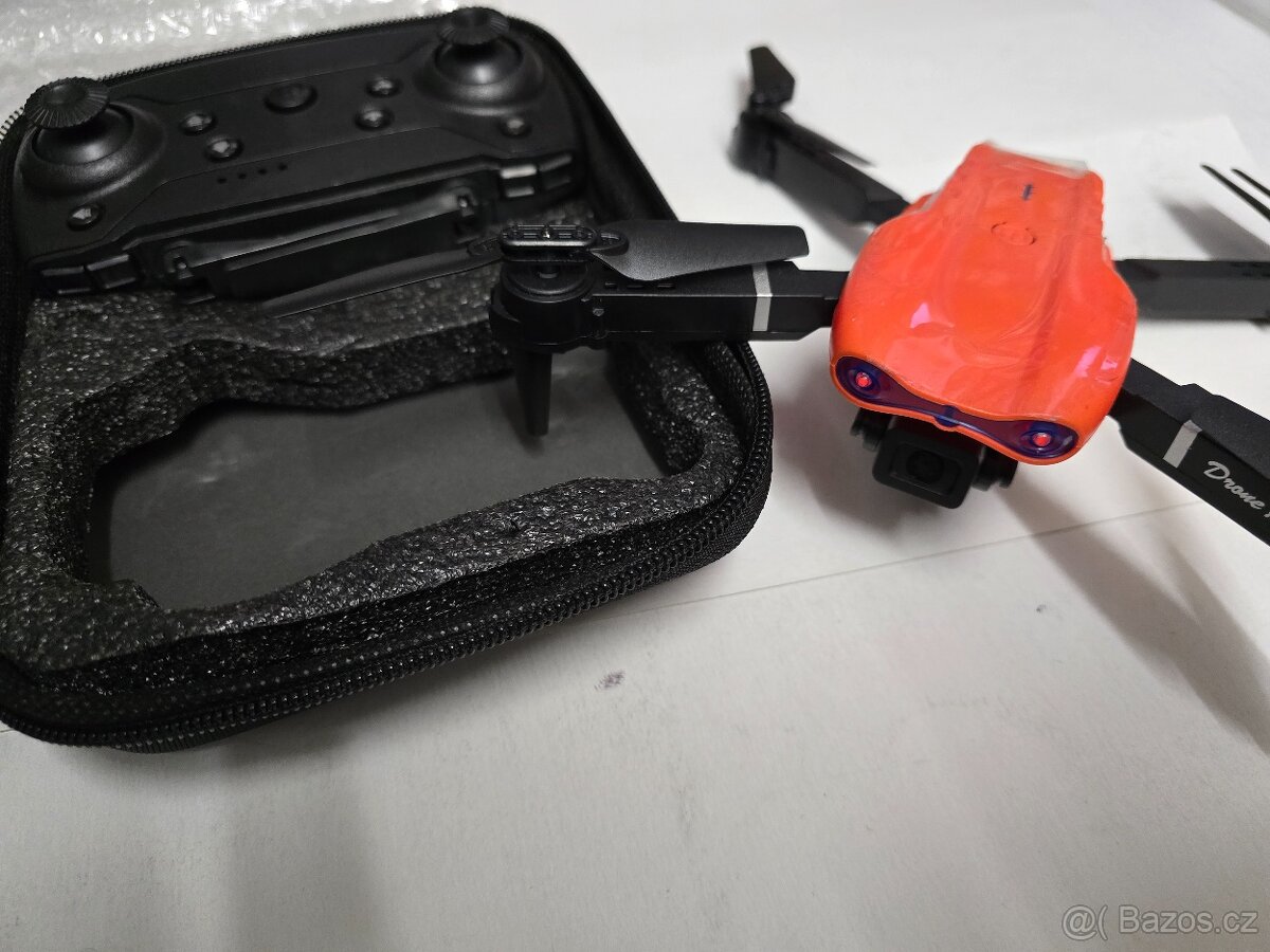 Dron Professinal dual kamera + box s přísluš. Oranžový - 7