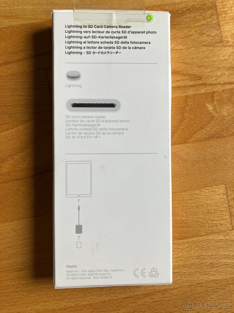Originální Apple čtečka SD karet (Lightning) - model A1595 - 7
