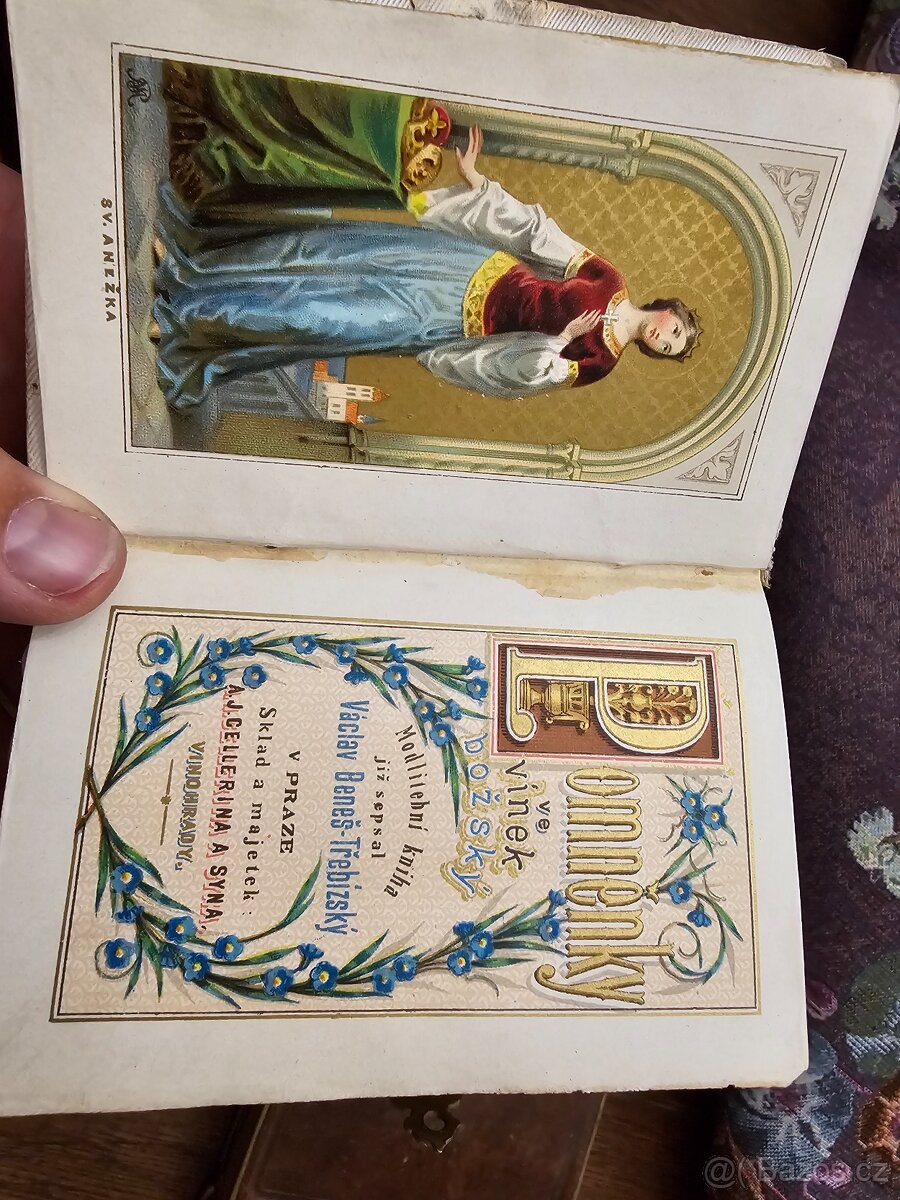 Sbírka 10ks starožitných církevních- modlitebních knížek - 7