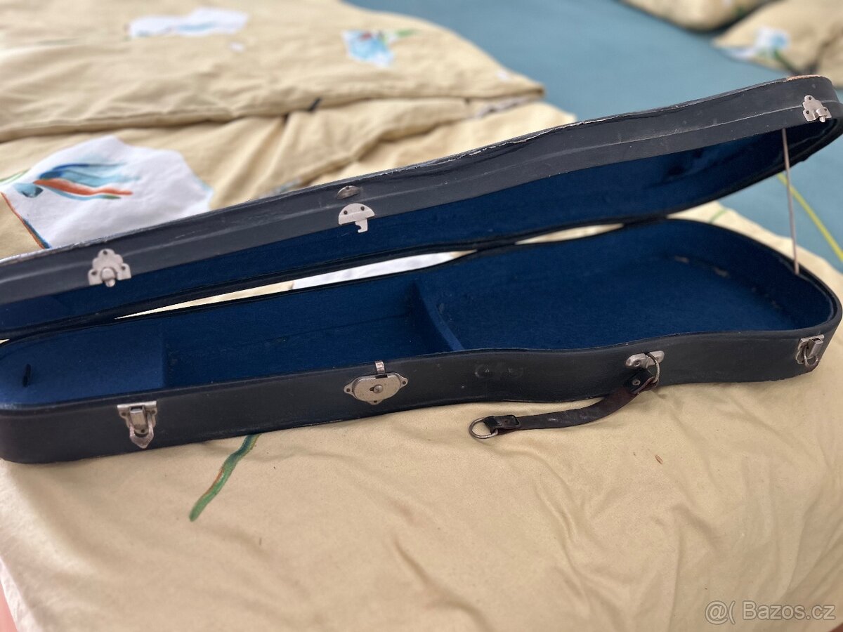 Starý cest.kufr, rozhl.-dratak, dřev. truhlu na nářadí, hobl - 7