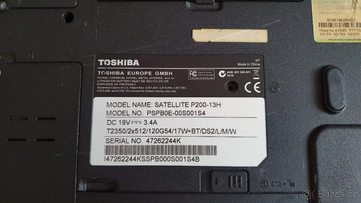Toshiba Satellite P200-13H na ND - 7