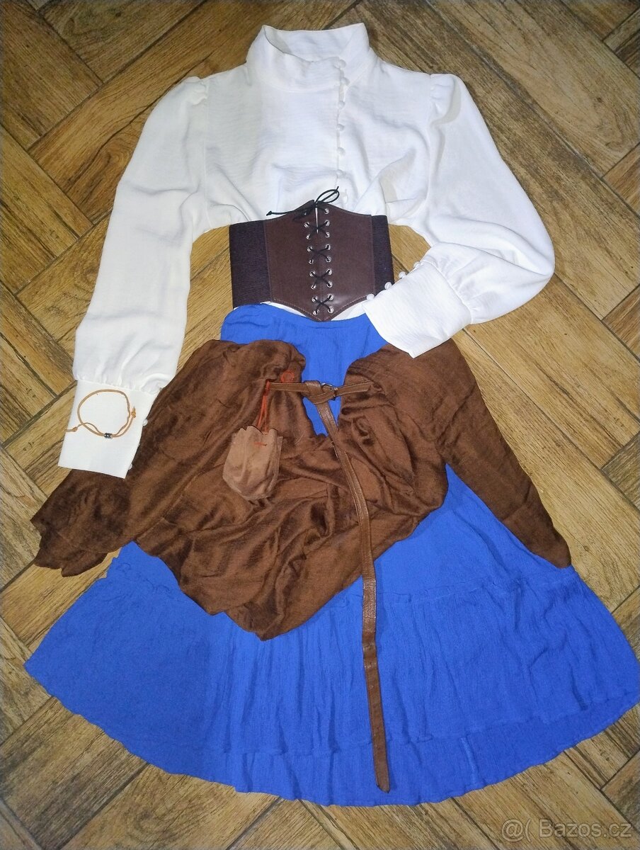 Kostým středověk šenkýřka S/M - 7