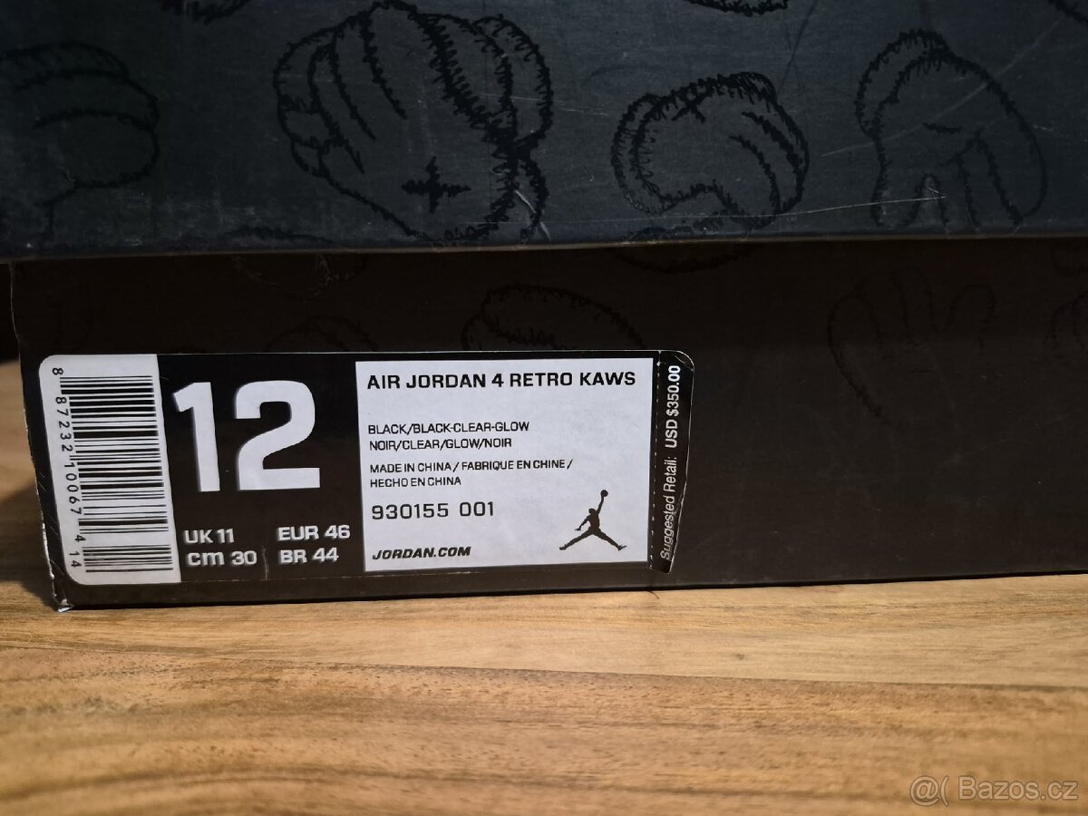 AIR JORDAN 4 RETRO KAWS, vel. 46 - 7