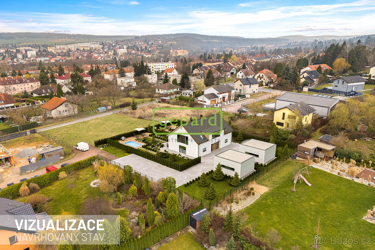 Prodej pozemku 1653m2 pro výstavbu rodinného dvojdomu, Mníše - 7